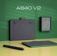 🔥全新 A640 V2 Parblo 二代 手寫板 繪圖板 Graphic Drawing Tablet (Black) 繪圖平板電腦 (黑色), 無電池筆 (Tag: Tab OSU OSU! 寫字