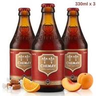 Chimay Red Beer Belgian Dubbel 奇美紅帽 比利時雙料啤酒 (330mlx3)