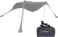 Malo'o DualShade 10x10 Beach Canopy & Vehicle Awning – Exclusive 2-in-1 Sun Shelter, SPF 50 Shade Te