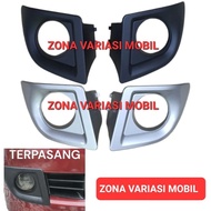 Foglamp Cover Fog LampRing Avanza Xenia New Vvti 2007 2008 2009 2010 2011 Silver Black (2 pieces) Av