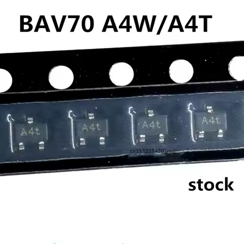 Original 100pcs/ BAV70 A4W/A4T A4 SOT23