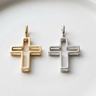 K金 十字架 墜飾 項鍊 14K 18K 黃K金 白K金 玫瑰金
