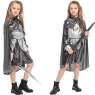 🇹🇭สินค้าอยู่ไทย🇹🇭 🔥 7C115 ชุดเด็กหญิง ชุดอัศวิน ชุดนักรบ Shining Silver Knight Girl Costumes