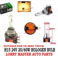 H15 24V HOLOGEN BULB FOR NISSAN UD TRUCK CRONER KUZER PKE HEAD LIGHT LORRY TRUCK AKSESORI