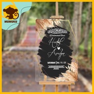 Wedding Welcome Board Personalised | Papan Selamat Datang Perkahwinan | Majlis Perkahwinan | Aqiqah 
