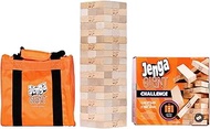 Jenga Limited-Time Edition Giant Challenge, Amazon Exclusive Stacking Game with Tournament Chart & T