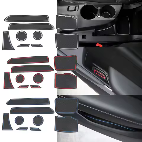 Door Groove Gate Slot Cup Coaster Anti-Slip Pad Protector for Chevrolet Camaro 2017 2018 2019 2020 2