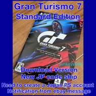 Gran Turismo 7 Standard Edition  PlayStation 4 PlayStation 5 PS4 PS5 Full Game Redemption Code Card Product Code New