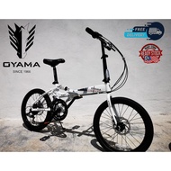 Oyama Bicycle - DAZZLE M500D (Taiwan) - Free Shipping - Folding Bike 20 Inch / 406 Wheel
