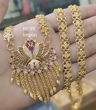 Ready stock indian gold plated pendant with chain 🚫not 916