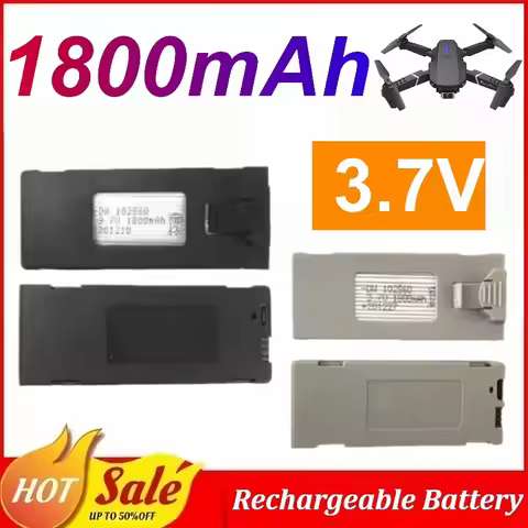 3.7V 1800mAh Lipo Battery Drone for Drone RC Quadcopter Helicopter Accessories Drone Parts E88 E99 E