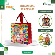 ALTHEA Birthday Goodie Bag Children's Birthday Gift Bag Children's Bag Laminated Birthday Bag 25X25X