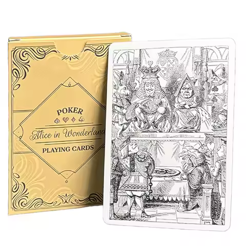 Alice Vintage Playing Cards Deck of Cards Waterproof Poker Ideal for Themed Parties, Props, Theme, a