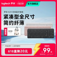 Logitech K251 Bluetooth Keyboard Notebook Apple ipad Universal Wireless Keyboard Mouse Set Girls Off