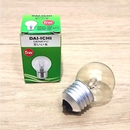 CHIYODA CLEAR 5 WATT INCANDER LAMP BULB CLEAR/