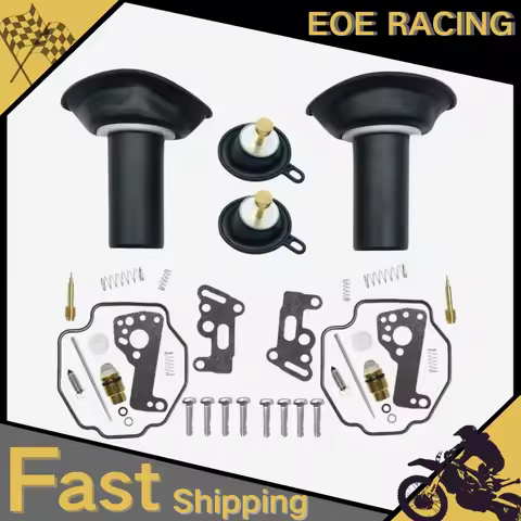 2SET For Yamaha Virago XV535 XV 535 1990-2001 Plunger float Diaphragm Motorcycle Carburetor Repair K