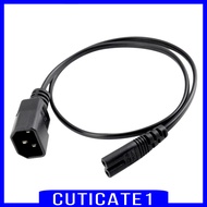 ( Cuticate1 ) Iec 320 C14 To C7 Ac สายไฟเชื่อมต่อสําหรับหน้าจอมอนิเตอร์ Pdu Ups Dmx 10A