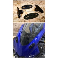 Side Mirror Bracket Rubber CNC for Fairing Bike R15 R25 Ninja 250 650 ZX6 ZX10 CBR250 CBR500 CBR650 