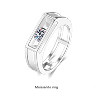 D Color It will Bounce 0.5ct Moissanite Ring S925 Sterling Silver Rings For Men Woman Party Jewelry 