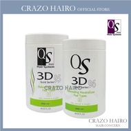 QS Beauty Gold Series (3D95 + 3D96) Rebonding Straightening Cream + Rebonding Neutralizer 2000ml x2