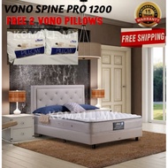 VONO SpinePro 1200 Mattress [FREE Pillow 2pcs] Spine Pro Collection Spring Bed Super Single Queen Ki