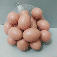Mainan Telor Ayam Mirip Asli isi 24 Pcs / Mainan Telor Teloran Ayam