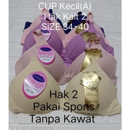 BH Hak 2 (F589/388) CUP A (small) BRA with Sponge Without Wire Women's Underwear SiZE 34-40