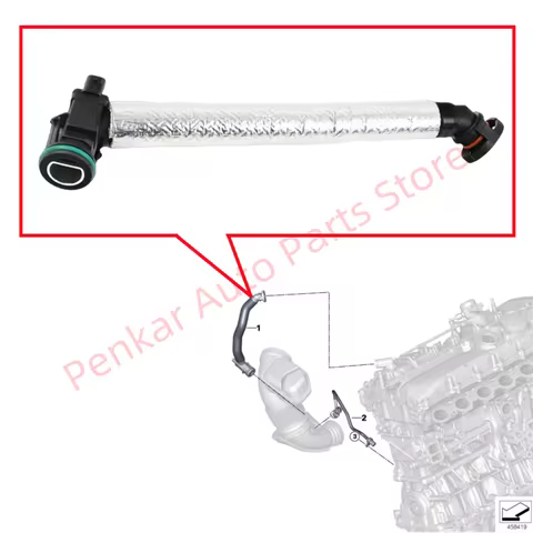 11157637521 Engine Crankcase Vent Pipe For BMW F20 F21 F22 F23 F30 F31 F34 F32 F33 F36 G30 G31 G32 G