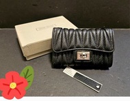 💙 韓國名牌 OMNIA CRYSTAL 型格黑色車線 (新款) 優質真皮耐用銀包/ leather wallet (韓國獨賣款式👍)