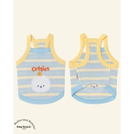Pet Apparel Summer Striped Tank Top (Sea Salt Cheese) | Cotties & Co