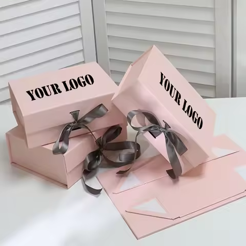 Custom Your Logo Wig Package Gifts Box Wedding Bridal Shower Package Box Birthday Party Gifts Box Fo