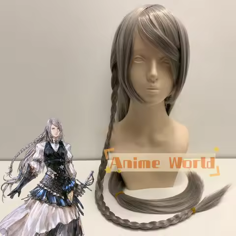 Final Fantasy XVI FF16 Jill Warrick Cosplay Wig Halloween Synthetic Hair Heat