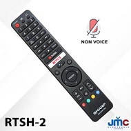 Remote Android TV Smart Sharp 2T-C32BG1i 2T-C42BG1i 2T-C50BG1i 4T-C50DK1i 4T-C50DL1i 4T-C60DK1i