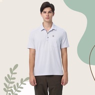 【Wildland 荒野】銀纖維彈性POLO短袖衣 男 0B11608-160 冰山灰