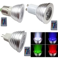 E27 MR16 GU10 GU5.3 RGBW RGB 16 Color Changing 3W 4W LED Light Bulb Change Lamp + Remote