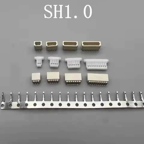 10 set JST SH1.0 Connector 1.0mm Pitch SMT Vertical/Horizontal Socket+Housing+Terminals 2P 3P 4P 5P 