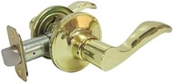Naples-Style Reversible Lever Passage Lockset, Polished Brass -LYE703BZ