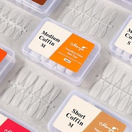 Multiple Sizes And Styles Of Nail Art Nail Tips Almond Trapezoidal Finished Full-stick Nails A2