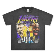 Lakers “Luka & Lebron” Oversized Washed T-Shirt