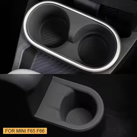 Car Water Cup Holder For Mini Cooper S F65 F66 2024 2025 Accessories Center Console Organizer Silico