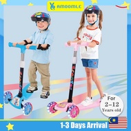 Kids Scooter With LED Light Wheels Foldable Adjustable Outdoor Education Learning Sport Toy Skuter B
