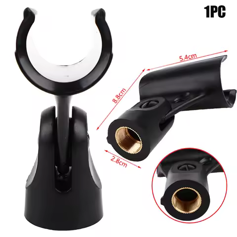 1PC Universal Microphone Clip For Shure Mic Holder Handheld Microphone Wireless/Wire Fixed Head Micr