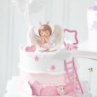 Combo of 3 winged angels for cake decoration