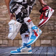 [XAOMM.SG] 100% Original authentic Jordan 1 White off AJ1 ow co Red Chicago Bull black AJ1