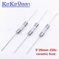 FUSE 10PCS 5*20mm Ceramic Fuse 5*20 F0.5A F1A F1.5A F2A F2.5A F3.15A F4A 0.5A 1A 1.5A 2A 2.5A 3.15A 