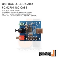 USB DAC sound card PCM2704 ไม่มีเคส สำหรับ PC, Tablet, Laptop, Smart Phone (Support iOS, Windows, Android) ของใหม่ไม่มีกล่องใส่