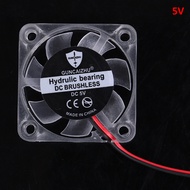 UNI 🔥Ready Stock 4010 DC 5v 12v 24v Cooling Fan LED Iight Emitting Hydraulic Bearing 2pin