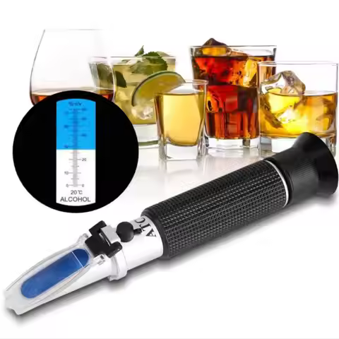 Handheld 0-80% Alcohol Refractometer For Spirits Household Liquor Brewing Refractometer Alcohol Conc