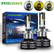 YHKOMS LED H1 H3 9005 HB3 9006 HB4 H8 H9 H11 880 881 H27 LED Bulb 6000K 3000K 4300K Car Headlight 3 