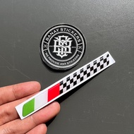 ITALY Embossed Flag Emblem Sticker